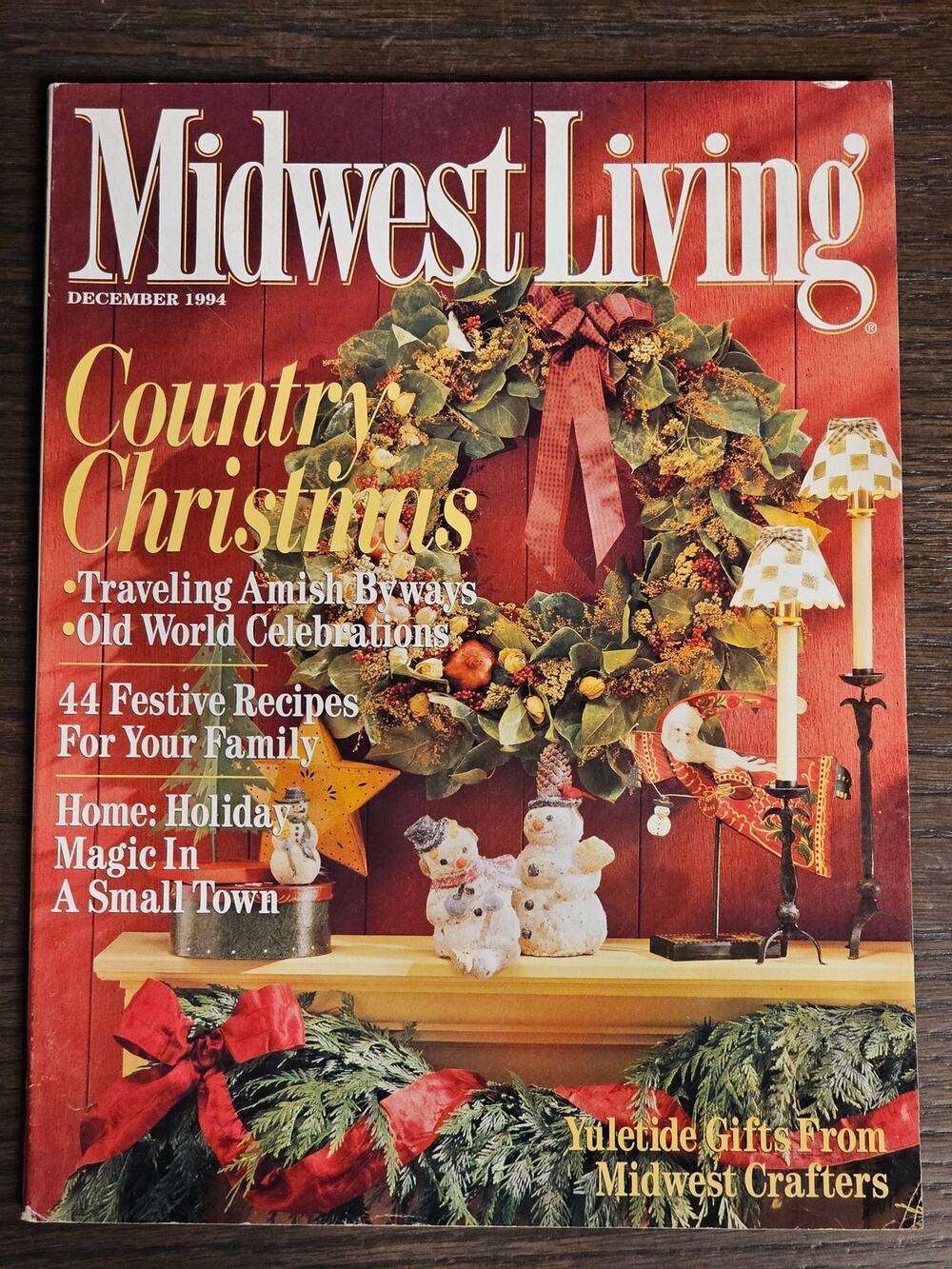 Vintage MIDWEST LIVING Magazine Christmas December 1994 Recipes Gardening